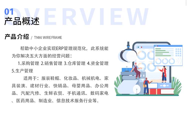 业财一体化中小企业生产ERP系统 委外加工、BOM、MRP、MES 支持小程序